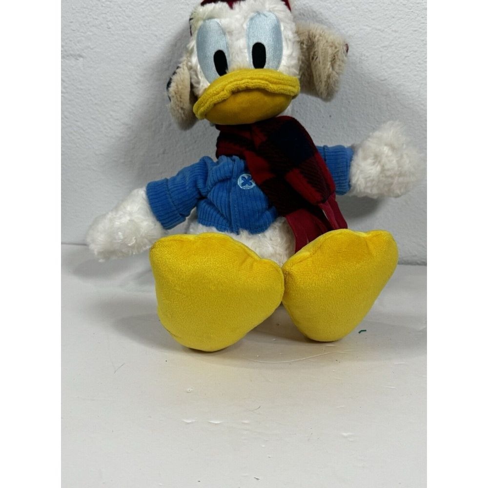 DISNEY DONALD‎ DUCK WINTER WISHES HOLIDAY PLUSH TOY Disney Tags In Pics - Picture 4 of 12